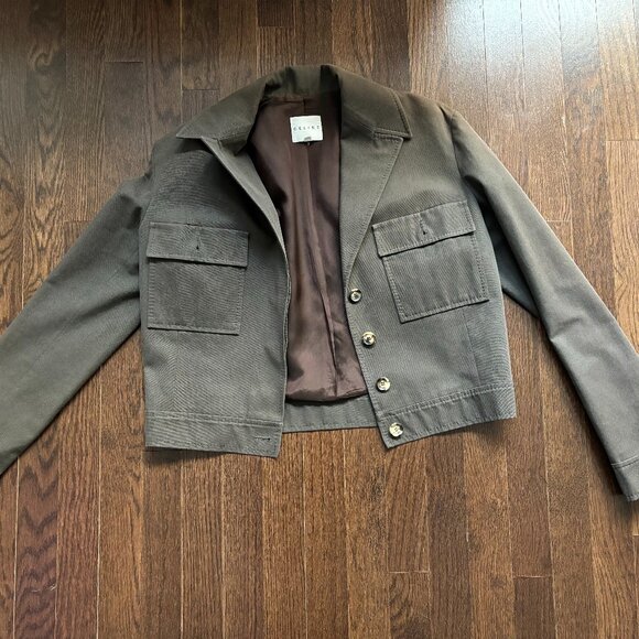 CELINE 100% COTTON JACKET SIZE 42 ** Made in France and very gently worn - Picture 1 of 8